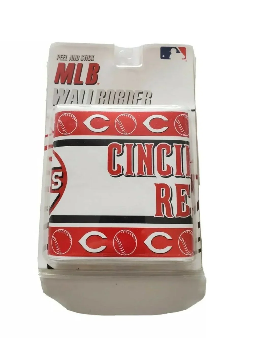 CINCINNATI REDS MLB PEEL & STICK WALLPAPER BORDER. NEW